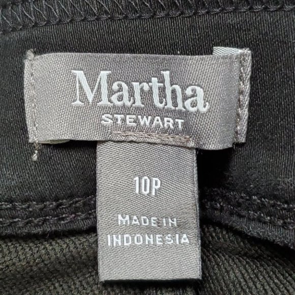 Martha Stewart Stretchy Skinny Black Ankle Jeans Size 10P - Picture 7 of 11
